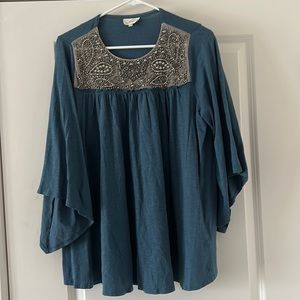 Anthropologie top with beading